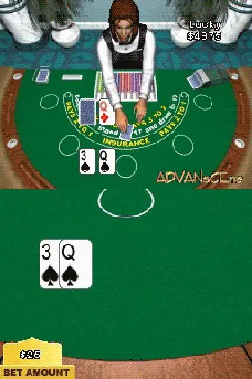 Golden Nugget Casino DS (Europe) (En,Fr,De) screen shot game playing